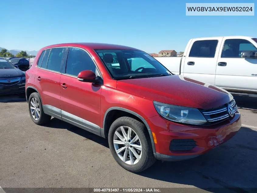 2014 Volkswagen Tiguan Se VIN: WVGBV3AX9EW052024 Lot: 40793497