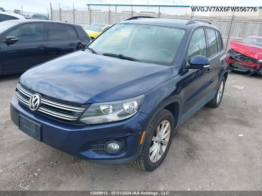 2015 Volkswagen Tiguan S/Se/Sel/R-Line VIN: WVGJV7AX6FW556776 Lot: 12059913