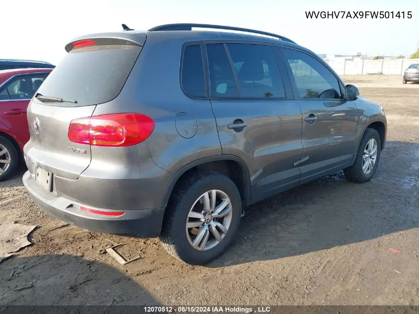 WVGHV7AX9FW501415 2015 Volkswagen Tiguan