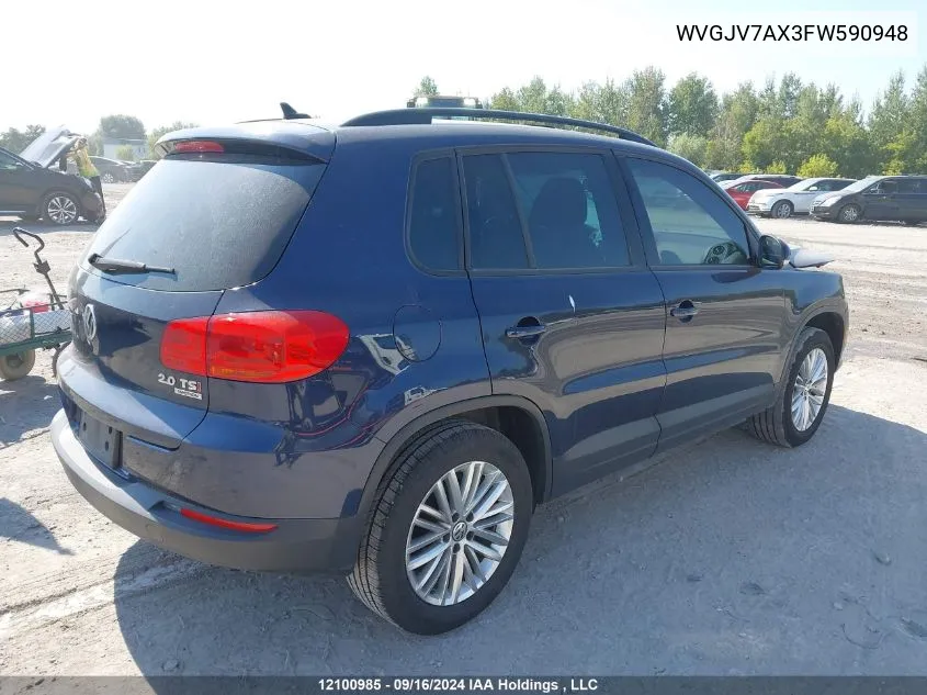 WVGJV7AX3FW590948 2015 Volkswagen Tiguan