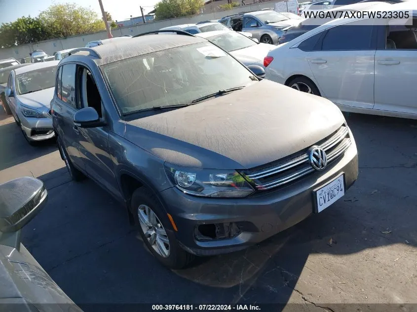 WVGAV7AX0FW523305 2015 Volkswagen Tiguan S