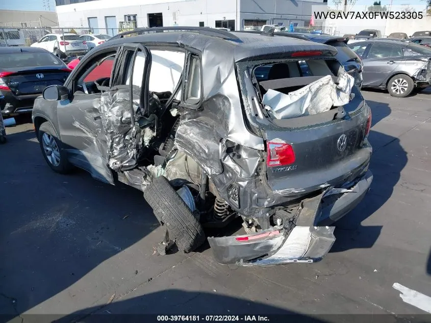 WVGAV7AX0FW523305 2015 Volkswagen Tiguan S