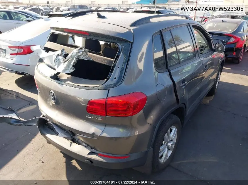 WVGAV7AX0FW523305 2015 Volkswagen Tiguan S