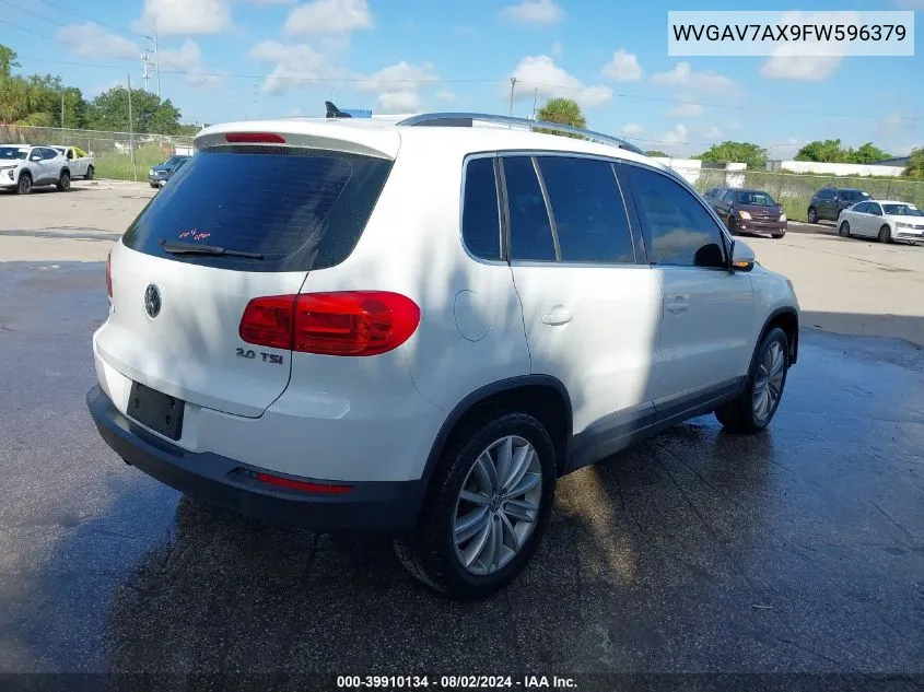 WVGAV7AX9FW596379 2015 Volkswagen Tiguan Se