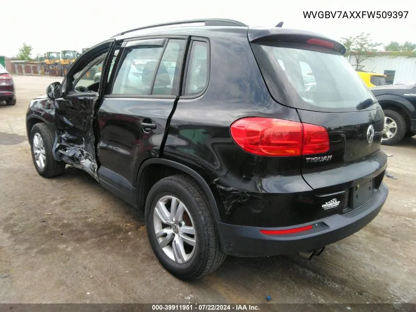 WVGBV7AXXFW509397 2015 Volkswagen Tiguan S