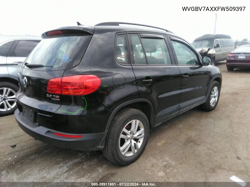 WVGBV7AXXFW509397 2015 Volkswagen Tiguan S