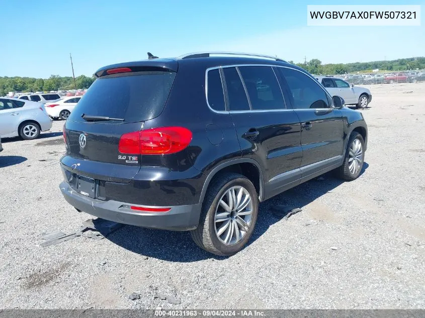 WVGBV7AX0FW507321 2015 Volkswagen Tiguan Se