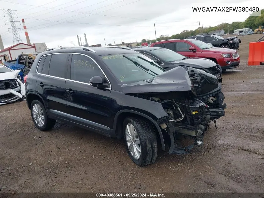 WVGAV7AX2FW580430 2015 Volkswagen Tiguan Sel