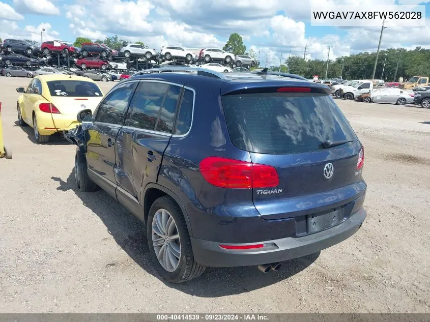 WVGAV7AX8FW562028 2015 Volkswagen Tiguan Sel