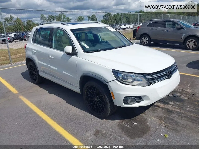 WVGBV7AXXFW500988 2015 Volkswagen Tiguan R-Line