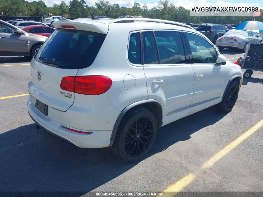 WVGBV7AXXFW500988 2015 Volkswagen Tiguan R-Line