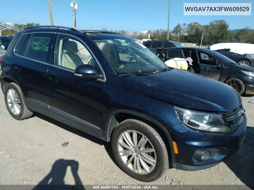 WVGAV7AX3FW609529 2015 Volkswagen Tiguan Se