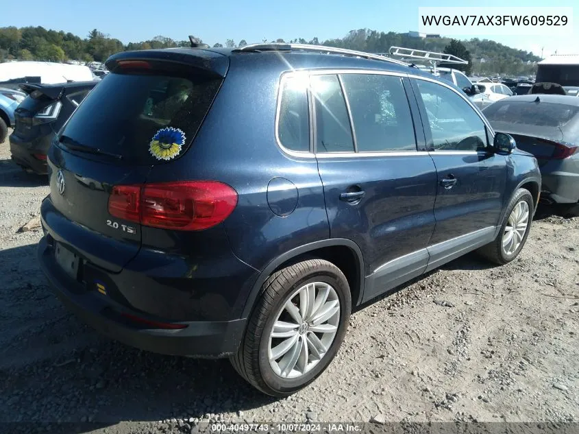 WVGAV7AX3FW609529 2015 Volkswagen Tiguan Se