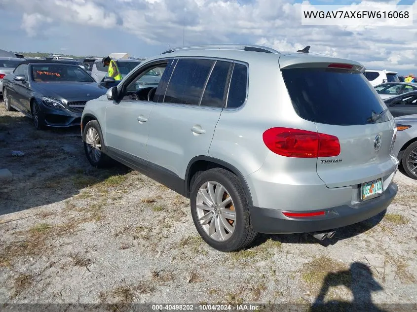 WVGAV7AX6FW616068 2015 Volkswagen Tiguan R-Line/S/Se/Sel