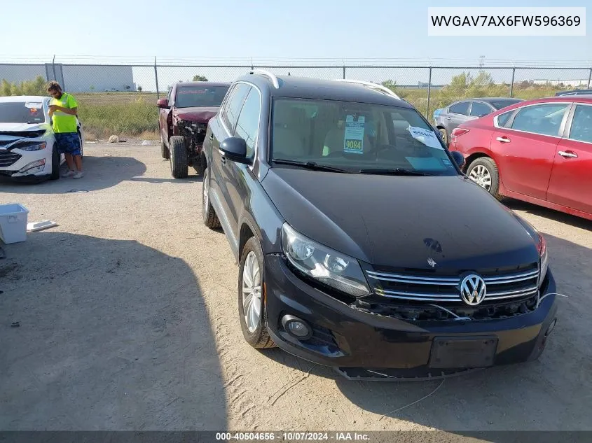 2015 Volkswagen Tiguan S/Se/Sel/R-Line VIN: WVGAV7AX6FW596369 Lot: 40504656