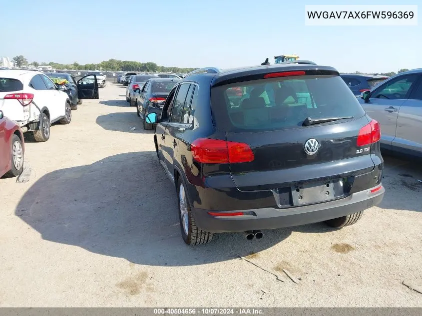 2015 Volkswagen Tiguan S/Se/Sel/R-Line VIN: WVGAV7AX6FW596369 Lot: 40504656