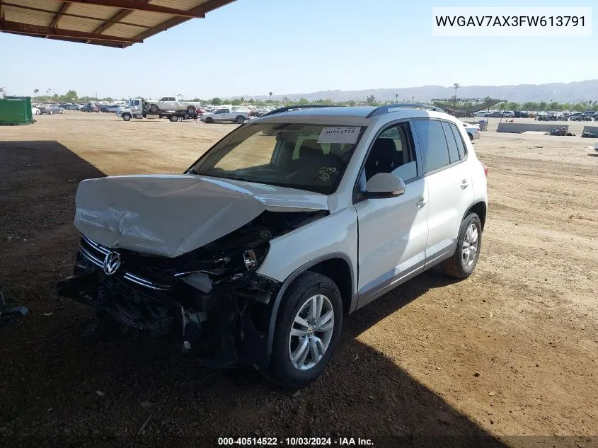 WVGAV7AX3FW613791 2015 Volkswagen Tiguan S