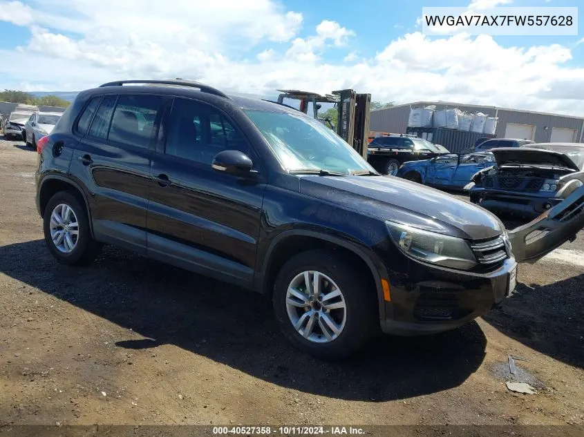 2015 Volkswagen Tiguan S VIN: WVGAV7AX7FW557628 Lot: 40527358