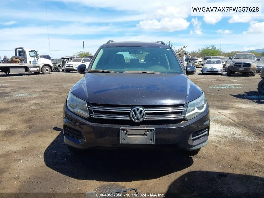 2015 Volkswagen Tiguan S VIN: WVGAV7AX7FW557628 Lot: 40527358