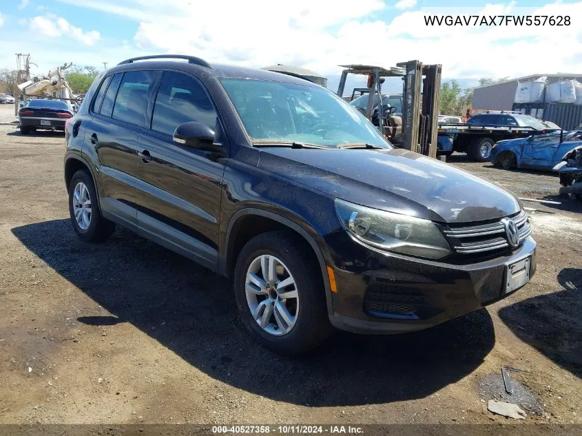 2015 Volkswagen Tiguan S VIN: WVGAV7AX7FW557628 Lot: 40527358