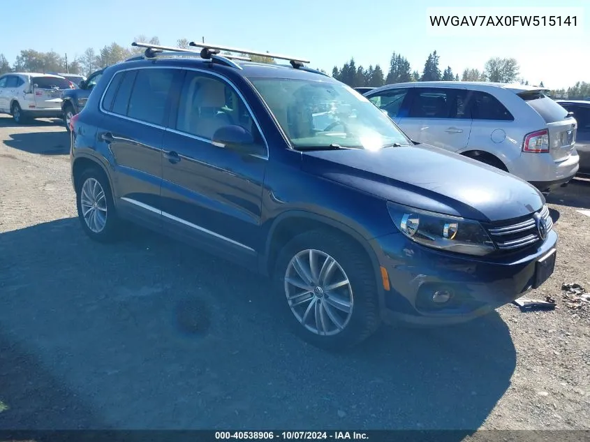 WVGAV7AX0FW515141 2015 Volkswagen Tiguan Se