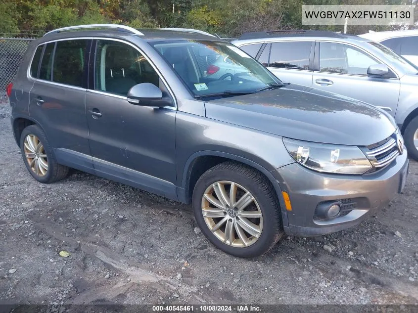 WVGBV7AX2FW511130 2015 Volkswagen Tiguan Sel