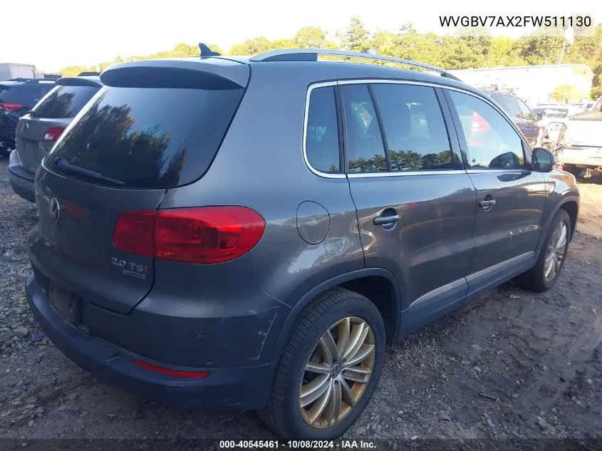 WVGBV7AX2FW511130 2015 Volkswagen Tiguan Sel