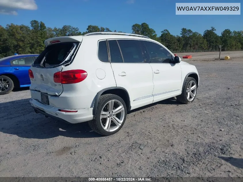 2015 Volkswagen Tiguan R-Line VIN: WVGAV7AXXFW049329 Lot: 40558457