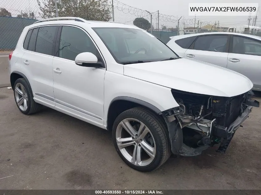 2015 Volkswagen Tiguan R-Line VIN: WVGAV7AX2FW606539 Lot: 40593550