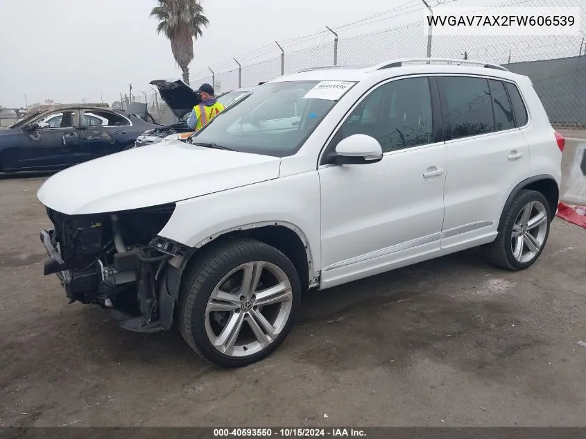 2015 Volkswagen Tiguan R-Line VIN: WVGAV7AX2FW606539 Lot: 40593550