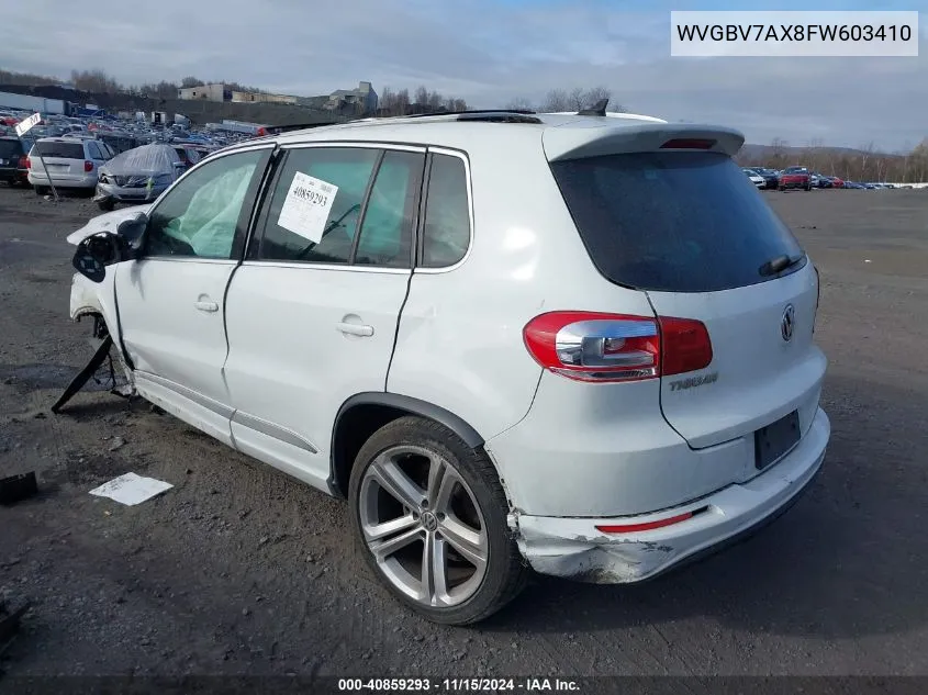 2015 Volkswagen Tiguan R-Line VIN: WVGBV7AX8FW603410 Lot: 40859293