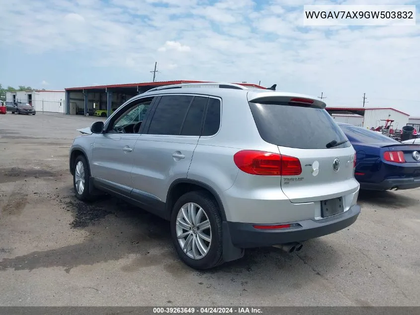 WVGAV7AX9GW503832 2016 Volkswagen Tiguan Se