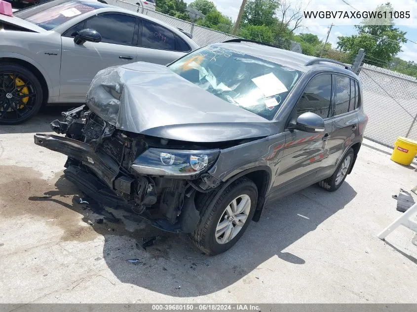 WVGBV7AX6GW611085 2016 Volkswagen Tiguan S