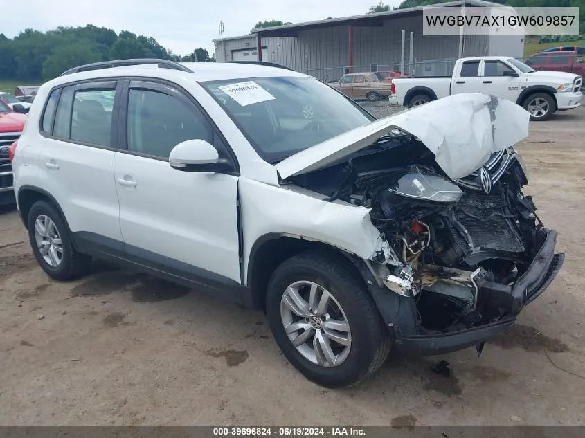 WVGBV7AX1GW609857 2016 Volkswagen Tiguan S