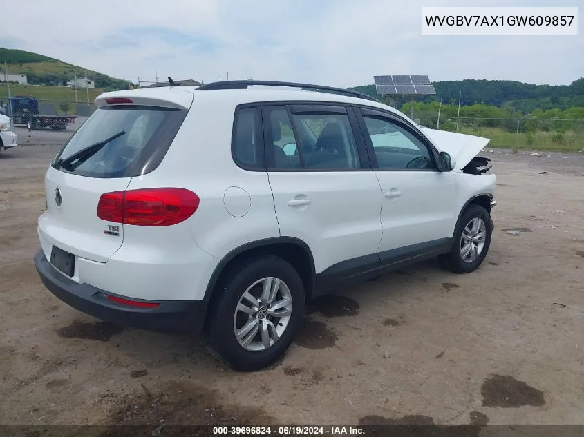 WVGBV7AX1GW609857 2016 Volkswagen Tiguan S