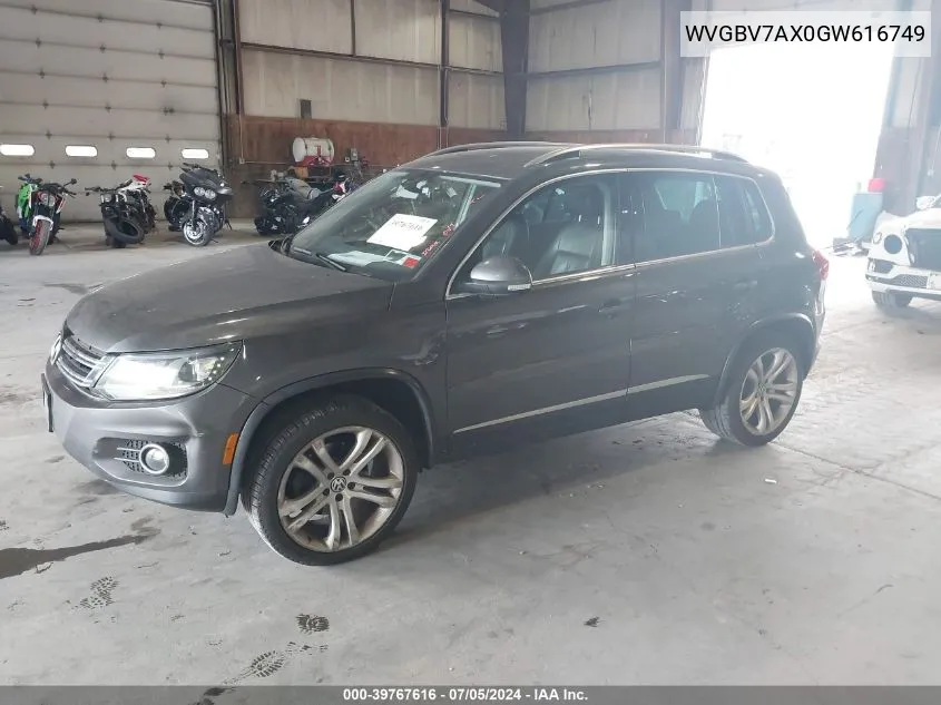 WVGBV7AX0GW616749 2016 Volkswagen Tiguan Sel