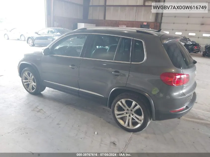 WVGBV7AX0GW616749 2016 Volkswagen Tiguan Sel