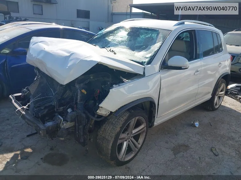 WVGAV7AX9GW040770 2016 Volkswagen Tiguan R-Line