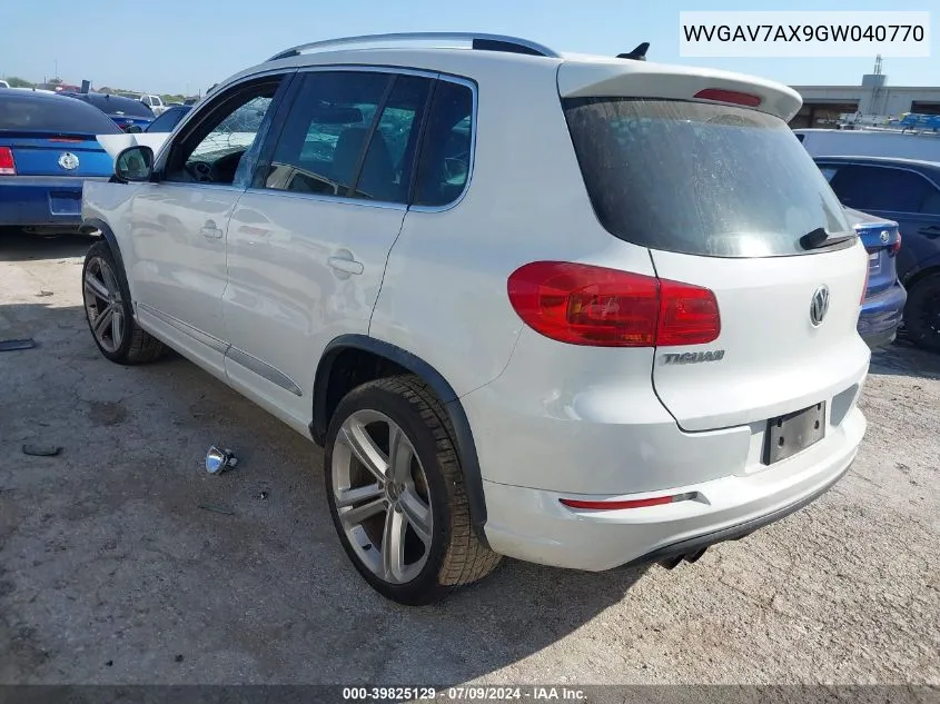 WVGAV7AX9GW040770 2016 Volkswagen Tiguan R-Line