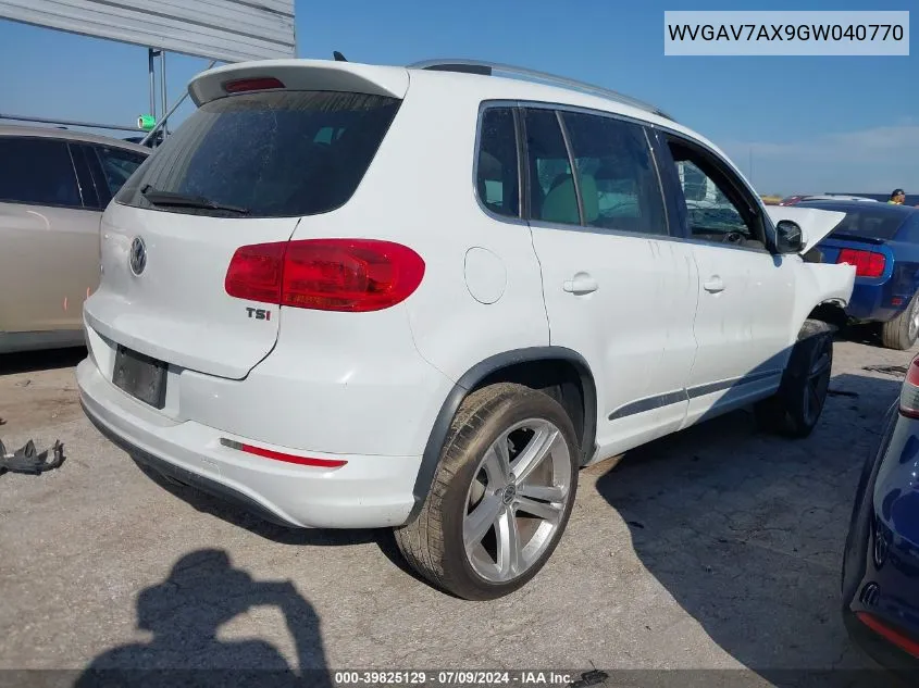 WVGAV7AX9GW040770 2016 Volkswagen Tiguan R-Line