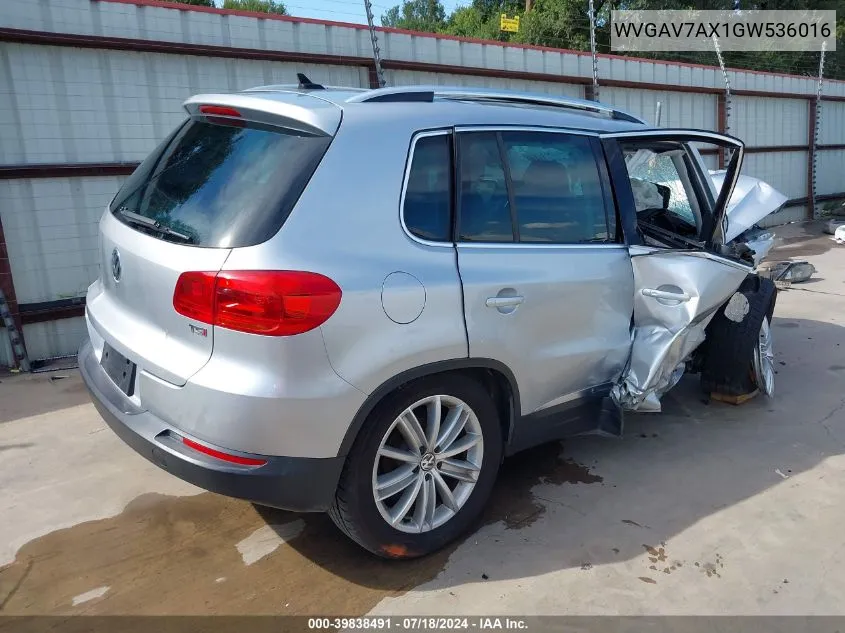 WVGAV7AX1GW536016 2016 Volkswagen Tiguan Se