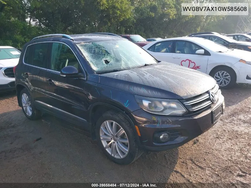 WVGBV7AX1GW585608 2016 Volkswagen Tiguan Se