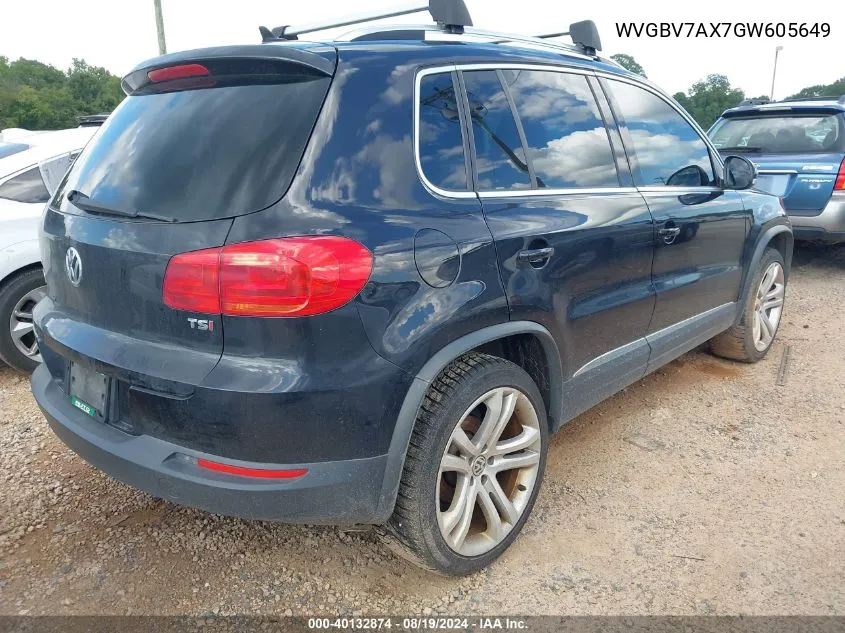 WVGBV7AX7GW605649 2016 Volkswagen Tiguan Sel