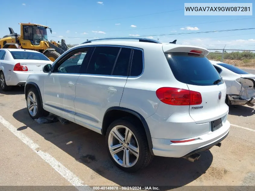 WVGAV7AX9GW087281 2016 Volkswagen Tiguan S/Se/Sel/R-Line