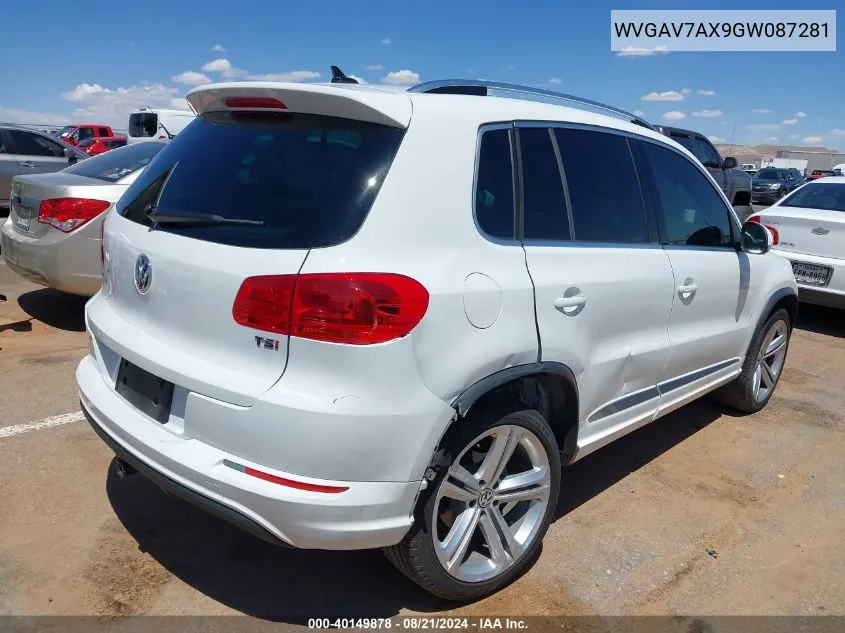 WVGAV7AX9GW087281 2016 Volkswagen Tiguan S/Se/Sel/R-Line