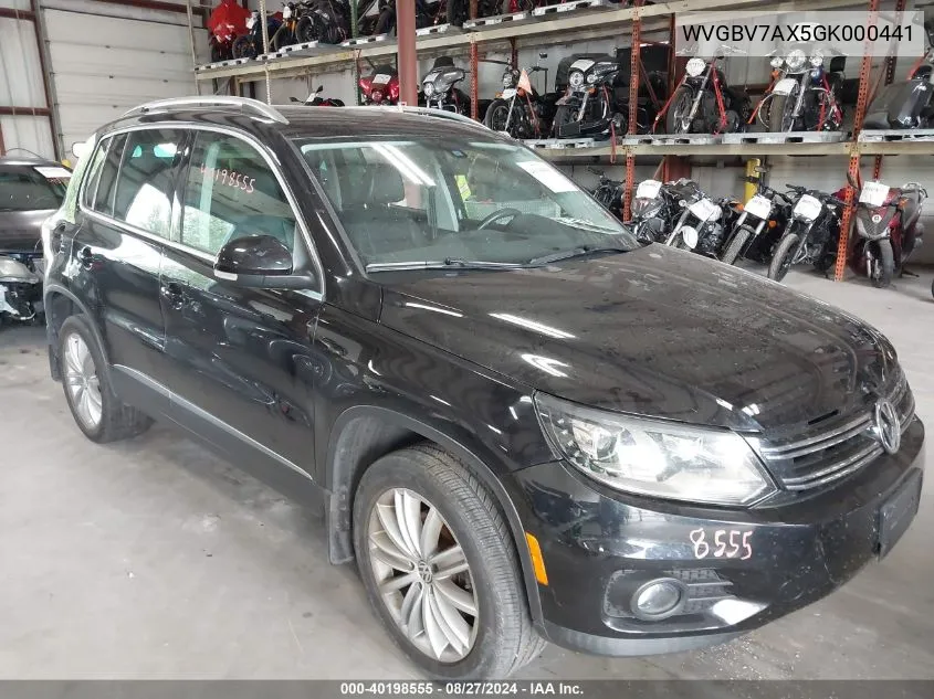 2016 Volkswagen Tiguan Se VIN: WVGBV7AX5GK000441 Lot: 40198555