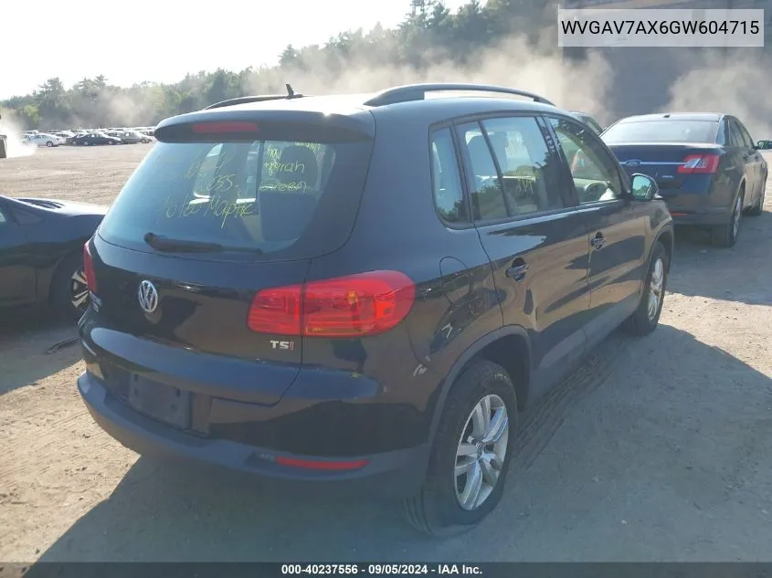 WVGAV7AX6GW604715 2016 Volkswagen Tiguan S