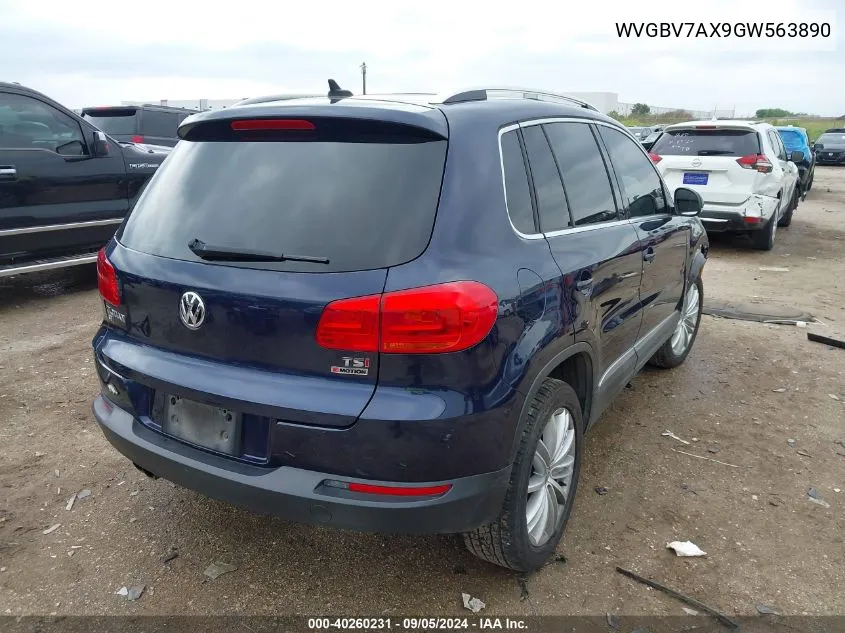 WVGBV7AX9GW563890 2016 Volkswagen Tiguan S/Se/Sel/R-Line