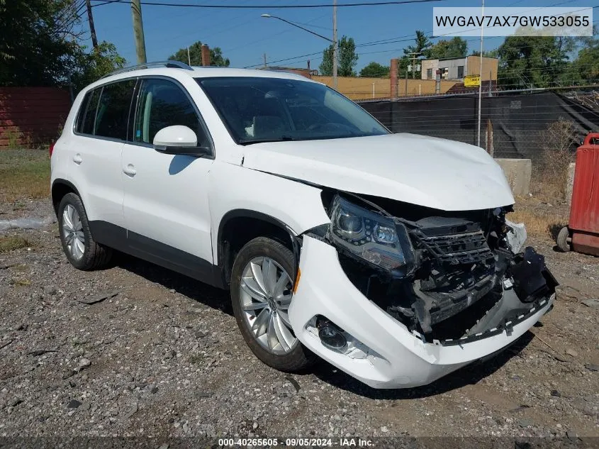 WVGAV7AX7GW533055 2016 Volkswagen Tiguan Se