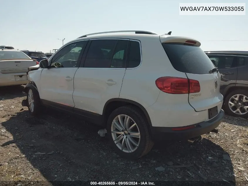 WVGAV7AX7GW533055 2016 Volkswagen Tiguan Se